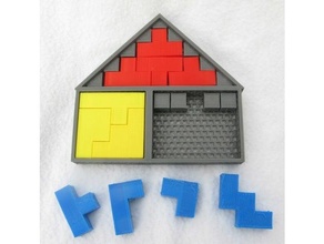 simple puzzle polyominoes 3d print model - Mito3D