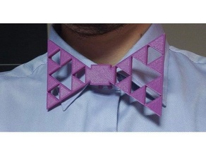 sierpinsky bow tie bowtie fractal sierpinski 3d print model - Mito3D