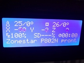 marlin 206 firmware zonestar p802n 2 3d print model - Mito3D