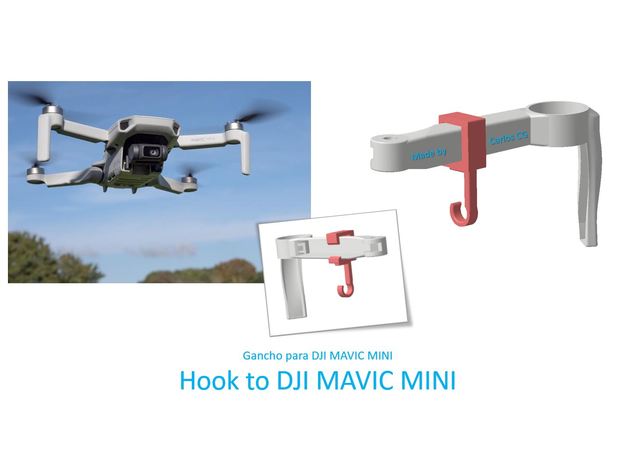 dji mavic mini hook drone 3D print model - Mito3D