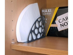 soutien filtre cafard café titulaire 3d voronoi cuisine outil 3d print model - Mito3D