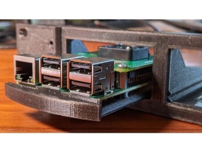 raspberry pi 1u rack unifi networking 3 4 switch 8 150 3d print model - Mito3D