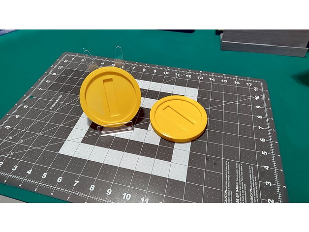Süper Mario madeni para 3D print model - Mito3D