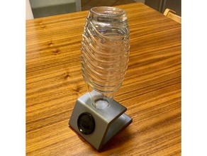 sodastream Glasflaschen halterung flaschenhalter portabottiglie bottiglia vetro 3d print model - Mito3D