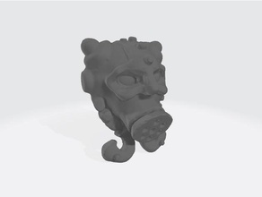 female dwarf skyfarer masks 3d print model - Mito3D