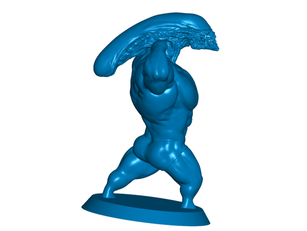 ultra swole estrangeiro xenomorfo fisiculturista alienígenas 3D print model - Mito3D