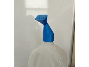 snap on regando canalón galón jarra jardinería planta casa interior Leche maceta agua botella 3d print model - Mito3D