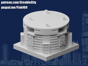 Greeblecity cyberpunk grandioso maletero ciudad verde 3d print model - Mito3D