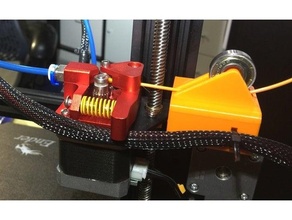 ender 3 pro metal dual drive extruder - filament runout sensor guide ender3 ender3pro 3d print model - Mito3D