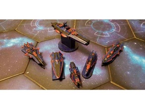 twilight imperium l1z1x mindnet custom ships boardgame model spaceship 3d print model - Mito3D