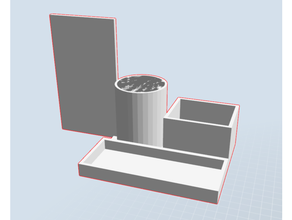 desk organizer sticky note wall studentchallenge 3d print model - Mito3D