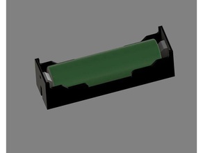 18650 batería soporte 2 3d print model - Mito3D