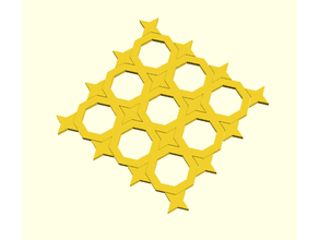 octagon stars p4m 2 tiles 3d print model - Mito3D