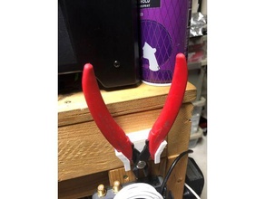 hakko wire cutter plier wall holder pliers hanger mount 3d print model - Mito3D