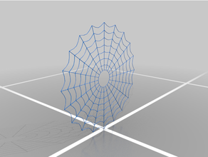 circulaire toile d'araignée Halloween sangles 3d print model - Mito3D