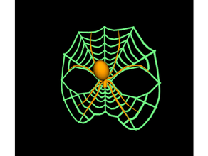 veuve noire masque Halloween araignée toile 3d print model - Mito3D