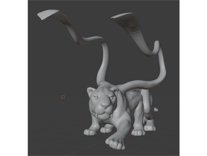 displacer beast panther dnd dungeons dragons 3d print model - Mito3D