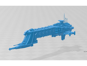 Falken Klasse Erkundung Crusier Schlachtflotte gotisch bfg bfh 3d print model - Mito3D