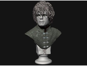 tyrion lannister busto 3dprintable 3dprinting yunque arte fan fantasía Game of Thrones Handoftheking 3d print model - Mito3D