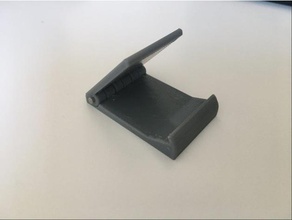 sencillo plegable teléfono estante soporte skype viaje vídeo conferencia enfocar 3d print model - Mito3D
