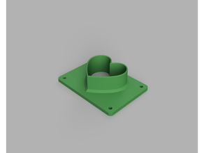 felting molds - heart 3d print model - Mito3D