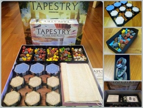 tapestry organizer incl expansion boardgame boardgames boardgamesinlay inserts inlay insert board game 3d print model - Mito3D