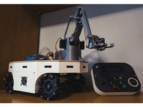 mobile piattaforma mecanum ruote robot 3d print model - Mito3D