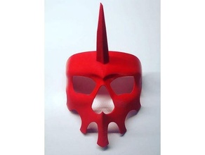 rando mask inspired lisa rpg skull video game 3d print model - Mito3D