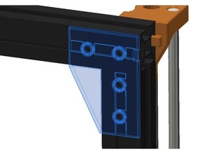 conectores perfiles aluminio minkafab reprap 31x31mm extrusión Unión 3d print model - Mito3D