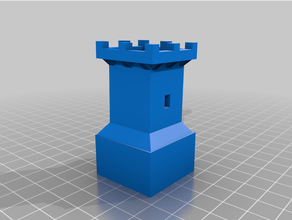duplo bloques 2x2 castillo 3d print model - Mito3D