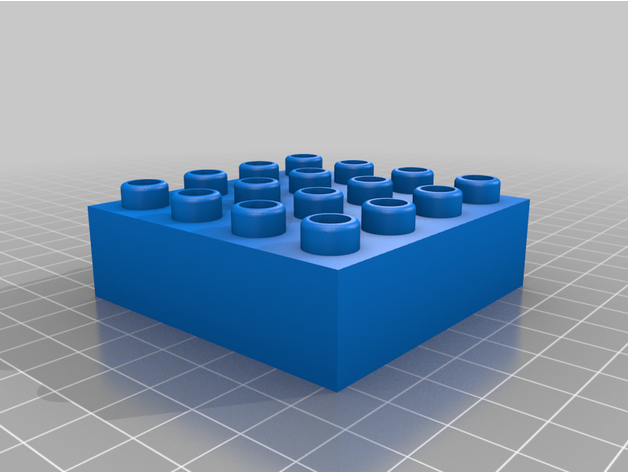 duplo quadra peças 3D print model - Mito3D