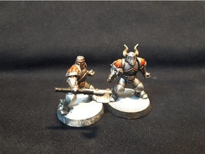 knight chaos warrior figurine miniature warhammer fantasy 3d print model - Mito3D