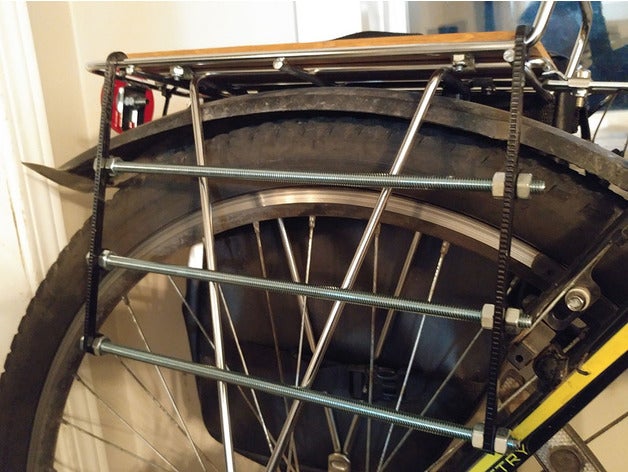 vélo selle panier soutien monter outils bicyclette arrière grille sacoche sac 3D print model - Mito3D