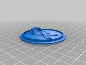 dimensional ribbon modular logo insert ribbon 3d print model - Mito3D