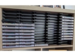 kallax shelf snes cartridge holder ikea nintendo super 3d print model - Mito3D