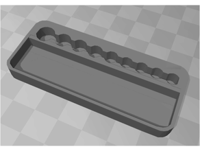 enchufe conjunto bandeja insertar artesano organizador enchufes 3d print model - Mito3D