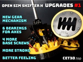 open sim shifter - upgrades 1 simulator racing upgrade 3d print model - Mito3D