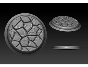 real pedra base 25mm dnd 3d print model - Mito3D