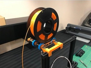 spool holder roller ender 3 v2 filament 3d print model - Mito3D