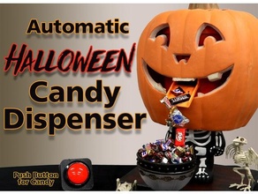 automatic halloween candy dispenser arduino decoration prop homedepot prusa stepper 3d print model - Mito3D