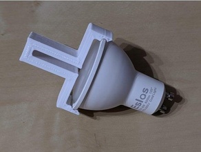 gu10 halógeno reflector lámpara abrazadera herramienta 3d print model - Mito3D