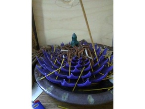 lotus-like incense burner 3d print model - Mito3D