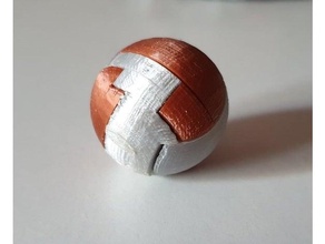 mini puzzle esfera 3d keychain 3d print model - Mito3D