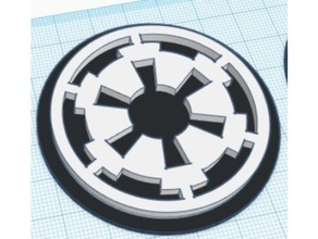 imparatorluk modüler logo eklemek cumhuriyet star savaşlar 3d print model - Mito3D