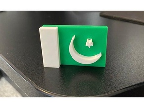 pakistan flag 3d print model - Mito3D