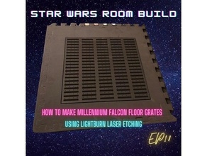 yıl şahin zemin ızgaralar lazer kazınmış Eva köpük star savaşlar calrissian Chewbacca kendin yap Rende han solo Howtobuildstarwars Lando Lazer kesimi yapımcı 3d print model - Mito3D