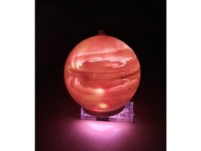 northern light globe lithophane 3d print model - Mito3D