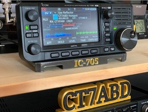 icom ic 705 base amateurradio presunto rádio 3d print model - Mito3D