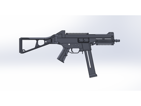 h&k ump 45 prop cosplay weapon gun submachine 3d print model - Mito3D