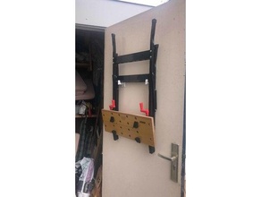 wall hooks hook mount workmate 3d print model - Mito3D